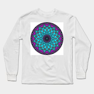 Turquoise mandala Long Sleeve T-Shirt